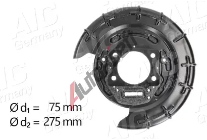 AIC Ochrann� plech proti ne�istot�m brzdov�ho kotou�e AIC 57009, 57009