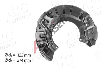 AIC Ochrann� plech proti ne�istot�m brzdov�ho kotou�e AIC 57129, 57129