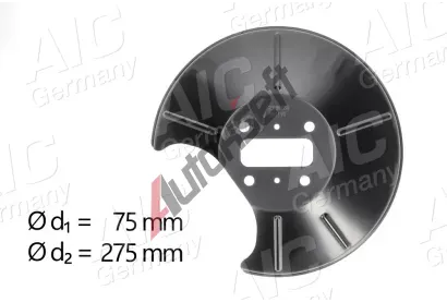 AIC Ochrann� plech proti ne�istot�m brzdov�ho kotou�e AIC 57248, 57248