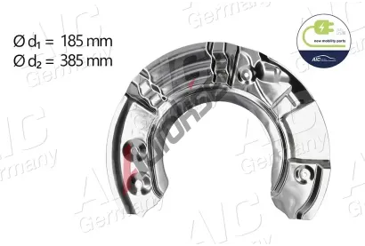 AIC Ochranný plech proti nečistotám brzdového kotouče ČÁSTI NOVÉ MOBILITY AIC 57529, 57529 AIC Ochranný plech proti nečistotám brzdového kotouče ČÁSTI NOVÉ MOBILITY AIC 57529, 57529