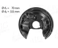 Ochrann� plech proti ne�istot�m brzdov�ho kotou�e&nbsp;AIC&nbsp;&dash;&nbsp;AIC 57842