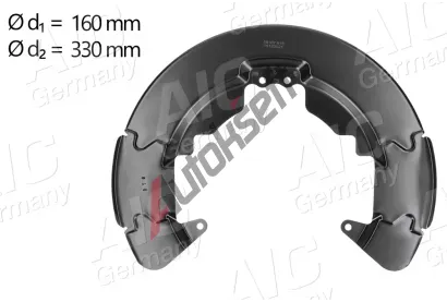 AIC Ochrann� plech proti ne�istot�m brzdov�ho kotou�e P�vodn� kvalita AIC AIC 58107, 58107