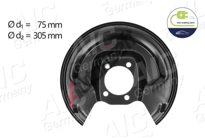 AIC Ochrann� plech proti ne�istot�m brzdov�ho kotou�e AIC 58262, 58262