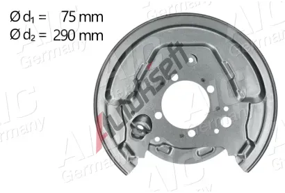 AIC Ochrann� plech proti ne�istot�m brzdov�ho kotou�e AIC 58833, 58833