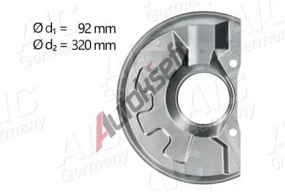 AIC Ochranný plech proti nečistotám brzdového kotouče AIC 71355, 71355 AIC Ochranný plech proti nečistotám brzdového kotouče AIC 71355, 71355