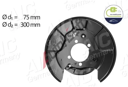 AIC Ochrann� plech proti ne�istot�m brzdov�ho kotou�e AIC 71376, 71376