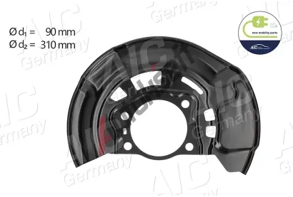 AIC Ochrann� plech proti ne�istot�m brzdov�ho kotou�e AIC 71391, 71391