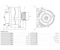 AS-PL Alterntor APL A0046(P-INA), A0046(P-INA)