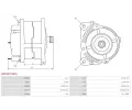 AS-PL Alterntor APL A01007(SEG), A01007(SEG)