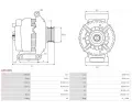 AS-PL Altern�tor APL A01046S, A01046S