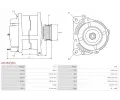 AS-PL Altern�tor APL A01054(SEG), A01054(SEG)