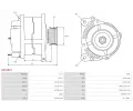 AS-PL Altern�tor APL A01061S, A01061S