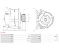 AS-PL Alterntor APL A0147PR, A0147PR