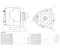 AS-PL Alterntor APL A0215PR, A0215PR