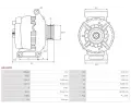 AS-PL Alterntor APL A0431PR, A0431PR