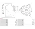 AS-PL Alternátor APL A0525S, A0525S