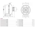 AS-PL Alterntor APL A0588S, A0588S