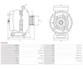 AS-PL Alterntor APL A0612PR, A0612PR