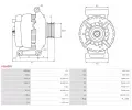 AS-PL Alterntor APL A0640PR, A0640PR