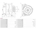 AS-PL Alterntor APL A0817S, A0817S