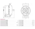 AS-PL Alterntor APL A0881(BOSCH), A0881(BOSCH)