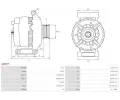 AS-PL Alterntor APL A0887S, A0887S