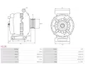 AS-PL Alterntor APL A1119S, A1119S