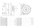 AS-PL Alterntor APL A2075, A2075