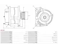 AS-PL Alterntor APL A2141S, A2141S