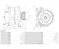 AS-PL Alterntor APL A2143SR, A2143SR