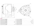 AS-PL Alterntor APL A3005, A3005