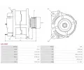 AS-PL Alterntor APL A3120SR, A3120SR