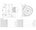 AS-PL Alterntor APL A3274PR, A3274PR