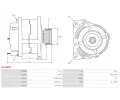 AS-PL Alterntor APL A3349PR, A3349PR