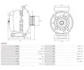 AS-PL Alterntor APL A3363S, A3363S