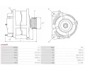 AS-PL Alterntor APL A3384PR, A3384PR