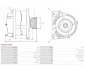 AS-PL Alterntor APL A3484(VALEO), A3484(VALEO)