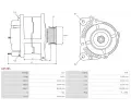 AS-PL Alterntor APL A3538S, A3538S