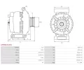 AS-PL Altern�tor APL A3580(VALEO), A3580(VALEO)