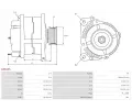 AS-PL Alterntor APL A3612S, A3612S