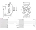 AS-PL Alternátor APL A3634S, A3634S