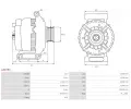 AS-PL Alterntor APL A3679S, A3679S