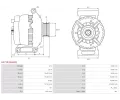 AS-PL Altern�tor APL A3713(VALEO), A3713(VALEO)