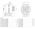 AS-PL Alternátor APL A3796S, A3796S