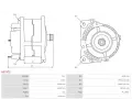 AS-PL Alterntor APL A3797S, A3797S
