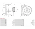 AS-PL Altern�tor APL A3829(VALEO), A3829(VALEO)