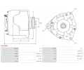 AS-PL Alterntor APL A4020PR, A4020PR