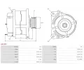 AS-PL Alterntor APL A4132S, A4132S