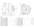 AS-PL Alterntor APL A5015, A5015