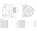 AS-PL Alternátor APL A5035, A5035